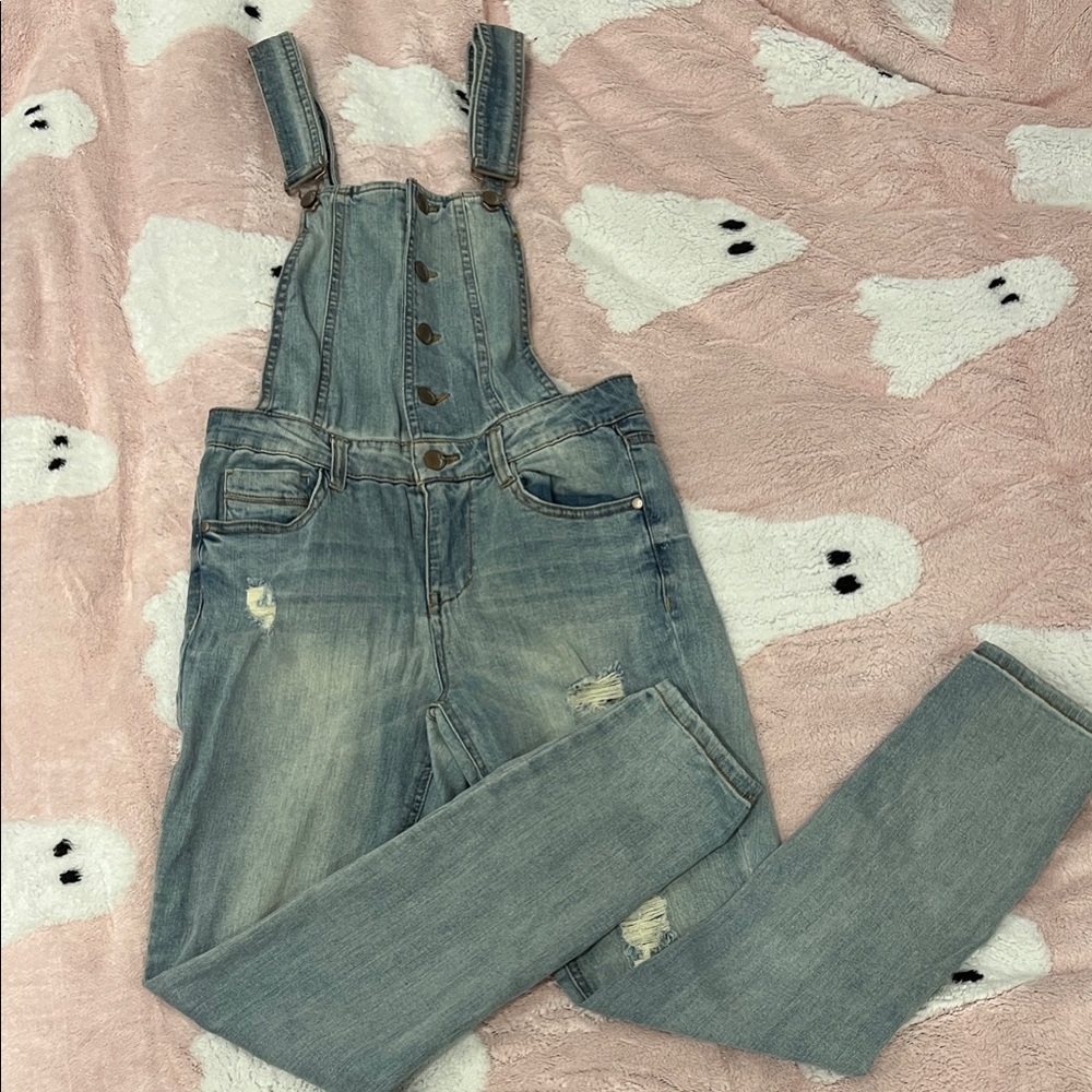 Y2K Dollhouse spring denim overalls. Size 7